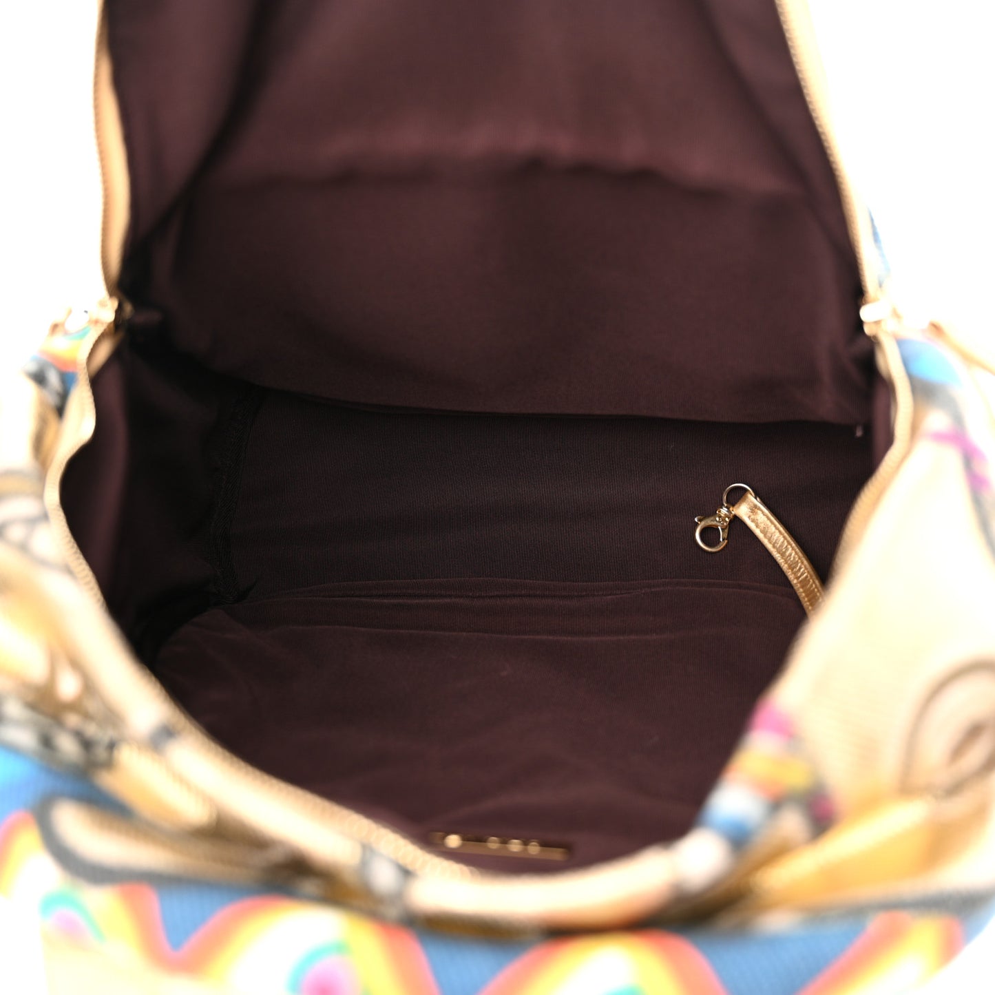 Graffiti Printed Canvas Street Spirit Backpack Multicolor