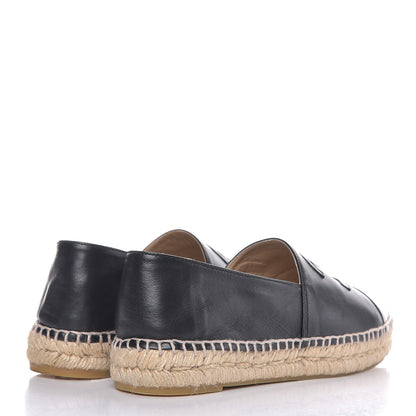 Chanel Lambskin CC Espadrilles 40 Black 4 of 10