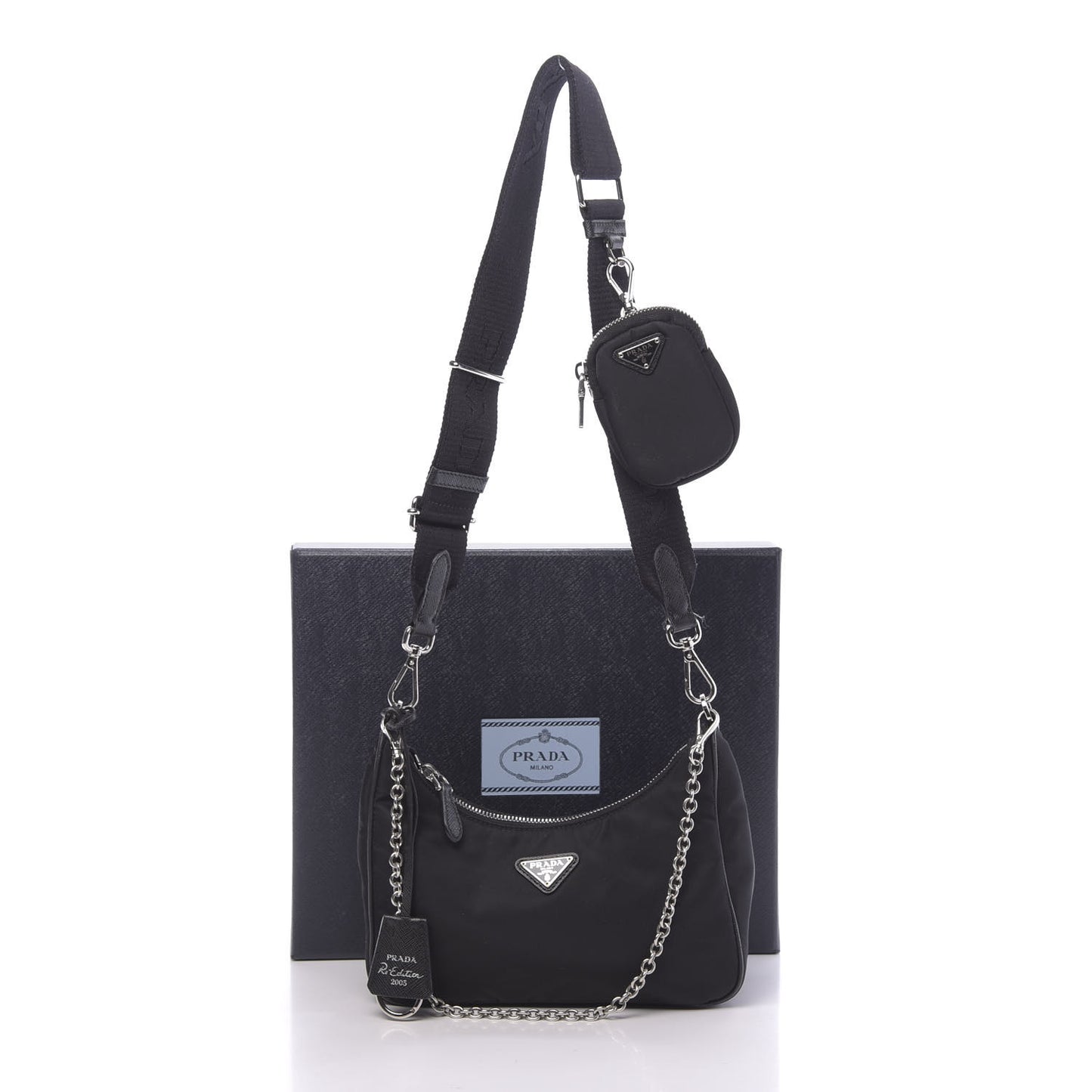 Nylon Re-Edition 2005 Shoulder Bag Black