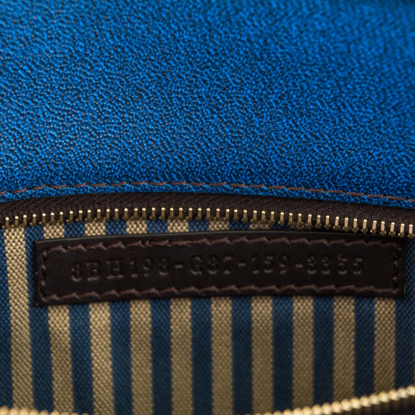 Zucca Spalmati Small Roll Tote Tobacco Blue