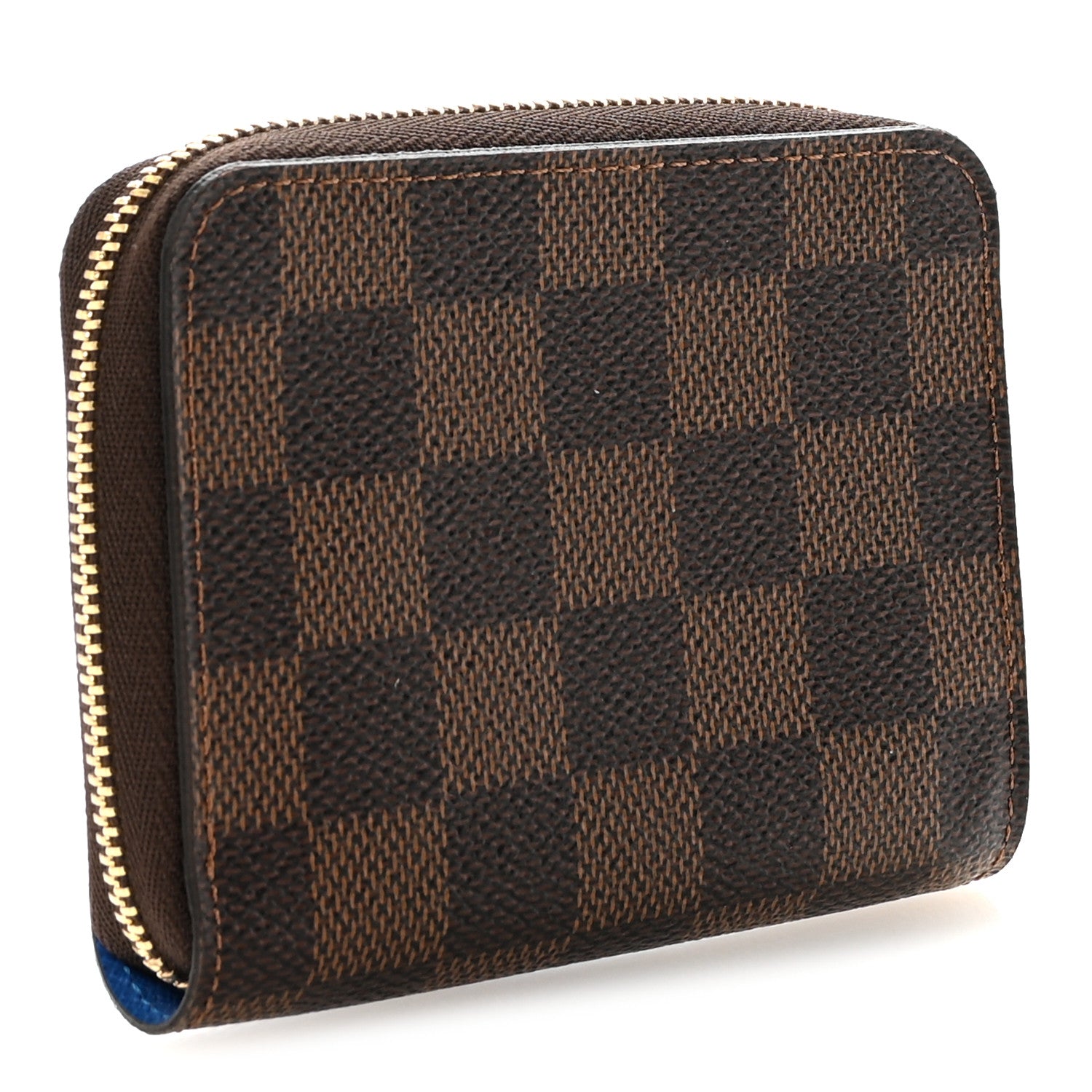 Louis Vuitton Damier Ebene 2019 Christmas Animation Zippy Coin Purse Blue 3 of 6
