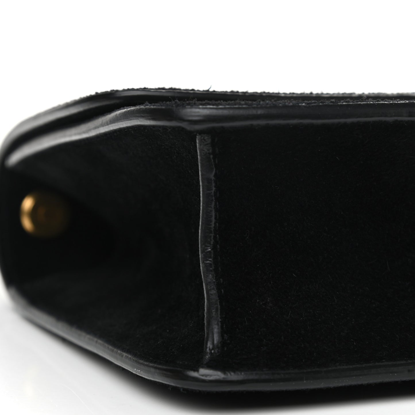 Suede Carre Satchel Black