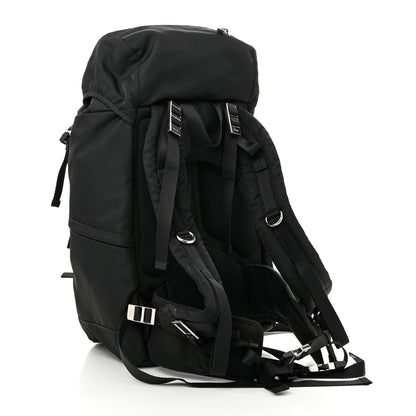 Prada Tessuto Nylon Montagna Double Buckle Backpack Black 3 of 9