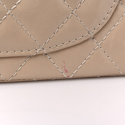 Chanel Distressed Patent Quilted 2.55 Reissue 226 Flap Beige 11 of 11