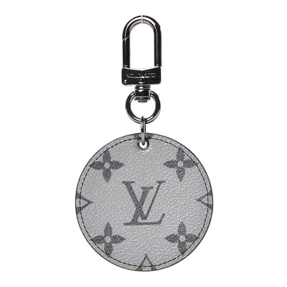 Louis Vuitton Metallic Monogram LV Bag Charm Key Holder Silver 1 of 6