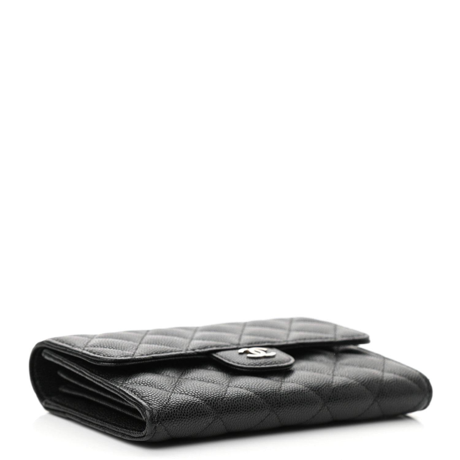 Chanel Caviar Quilted Medium Flap Wallet Black 4 of 9