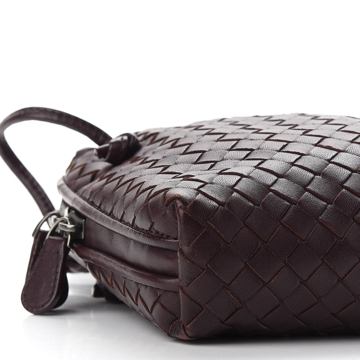 Bottega Veneta Nappa Intrecciato Nodini Crossbody Messenger Aubergine 7 of 10