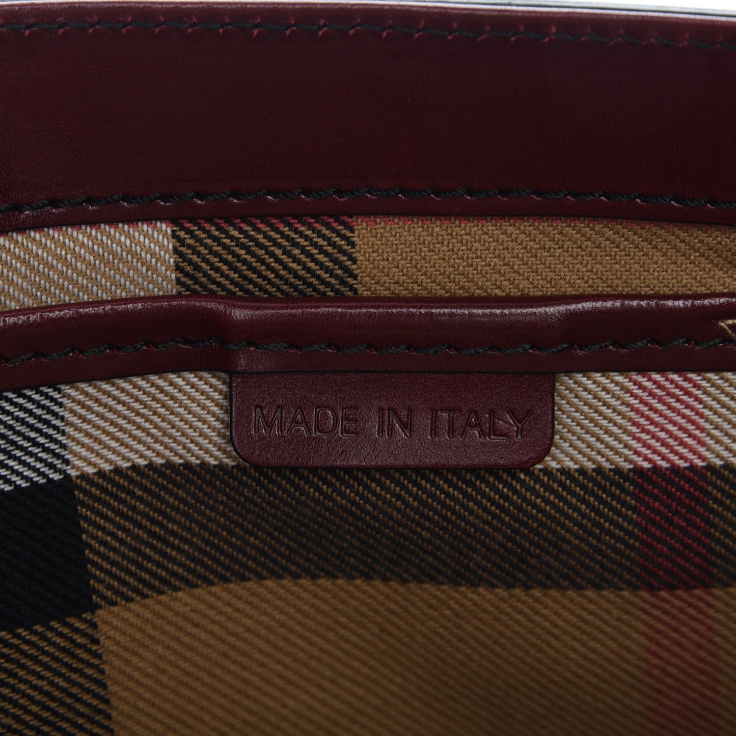 Bridle Calfskin Katherine Crossbody Clutch Red Claret
