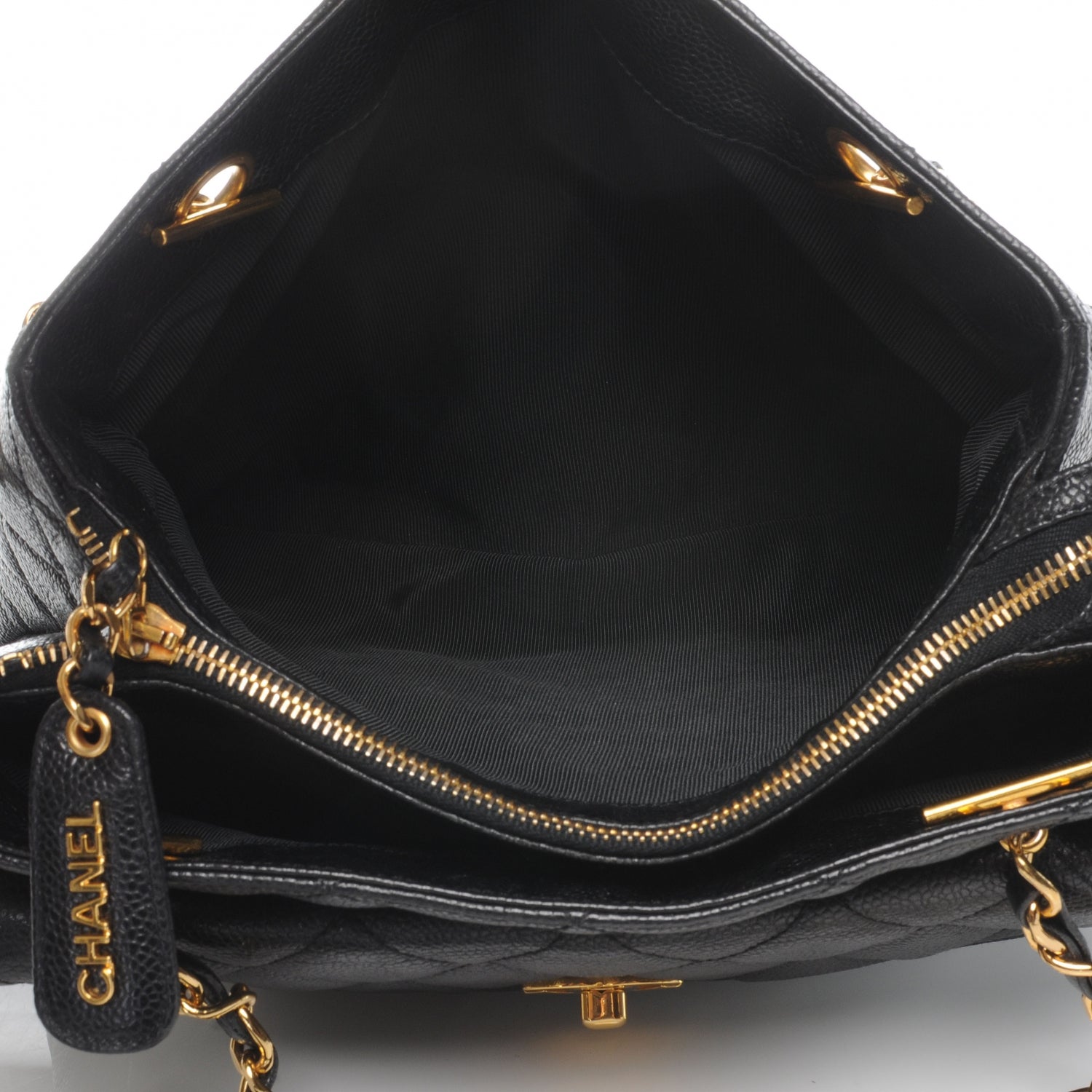 Chanel Caviar Quilted Tote Black 6 of 8