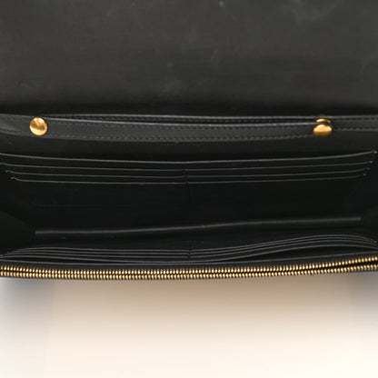 Celine Stingray Shiny Calfskin Clutch on a Chain Black 5 of 10