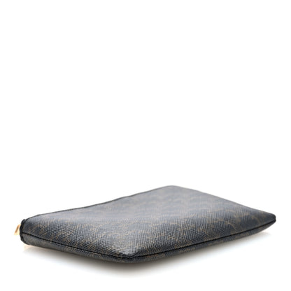 Celine Triomphe Canvas Coin and Card Pouch With Hook Black 4 of 8