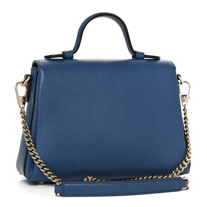 Gucci Dollar Calfskin Interlocking G Top Handle Shoulder Bag Caspian 3 of 11