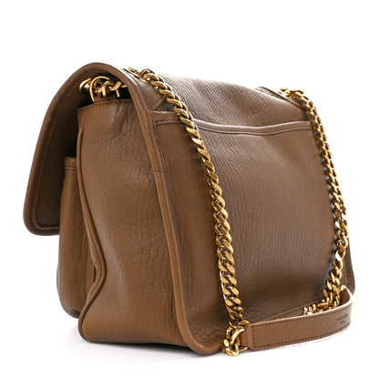 Saint Laurent Grained Lambskin Monogram Medium Niki Chain Satchel Dark Cork 3 of 11