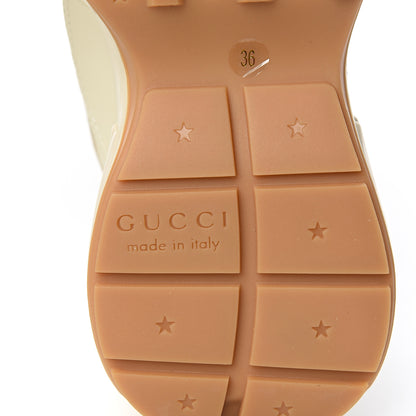 Gucci Calfskin Glitter Game Logo Womens Rhyton Sneakers 36 Mystic White 6 of 12