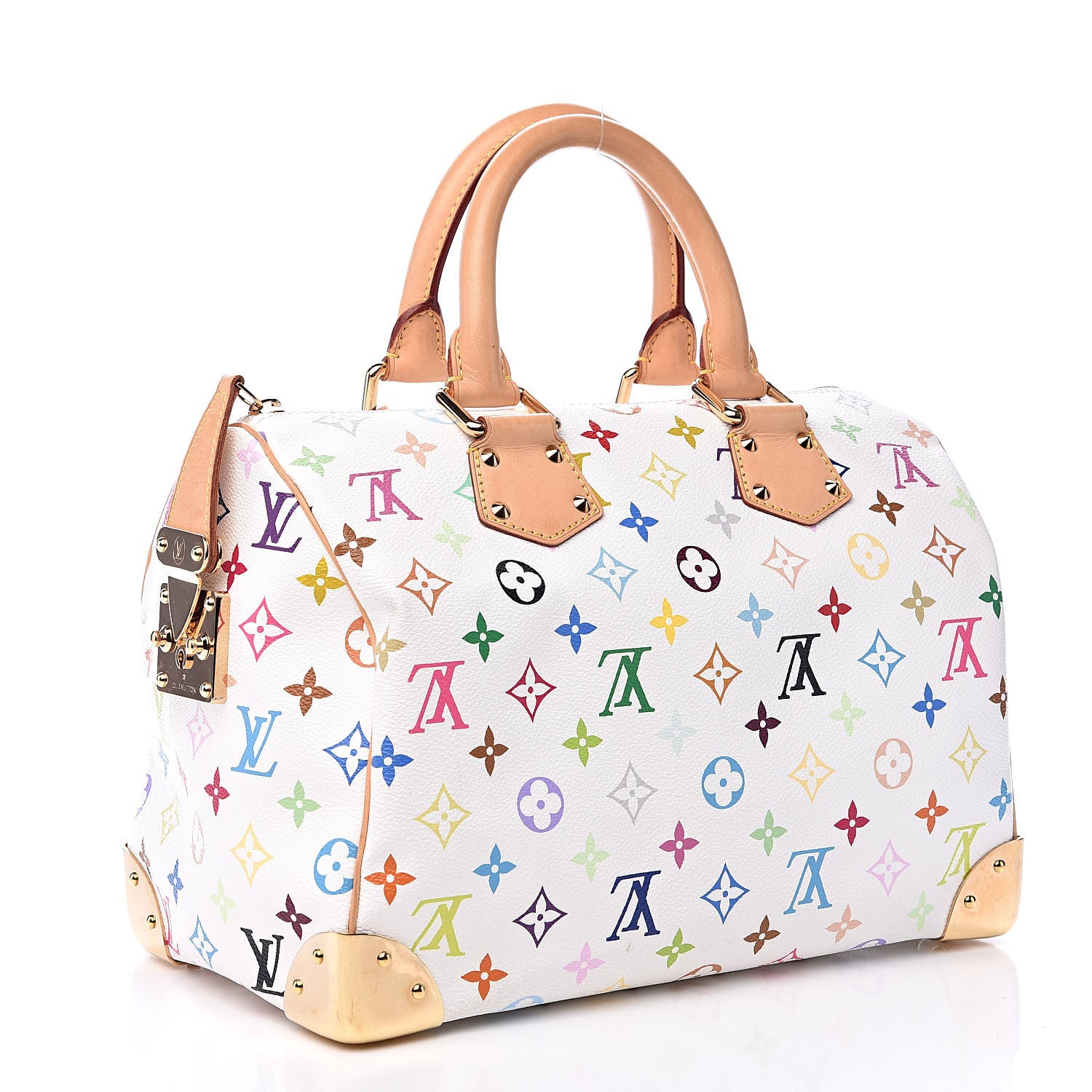 Louis Vuitton Monogram Multicolor Speedy 30 White 3 of 11