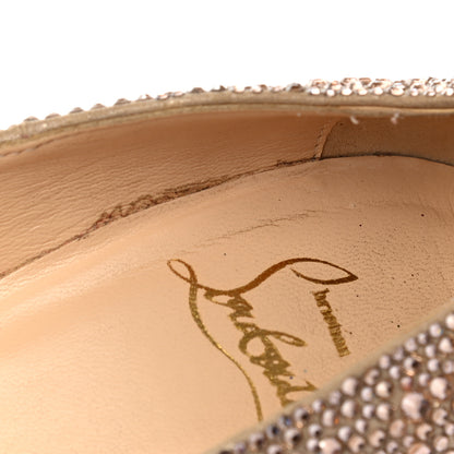 Christian Louboutin Crystal Suede Burma Daffodile Strass 160 Pumps 36 Gold 11 of 11
