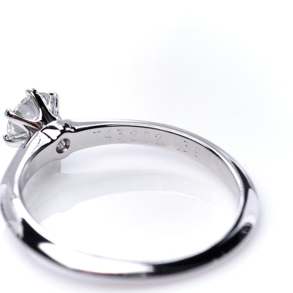 Tiffany Platinum Diamond .39ct Solitaire Engagement Ring 51 5.75 6 of 7
