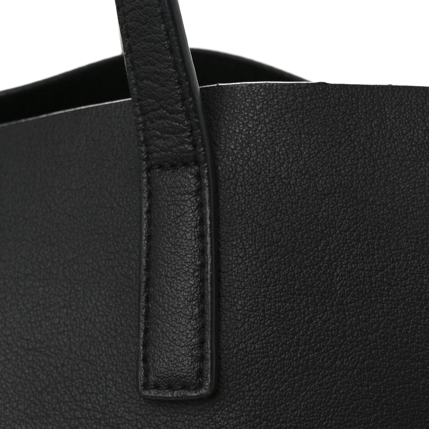 Calfskin Large Shopping Tote Black