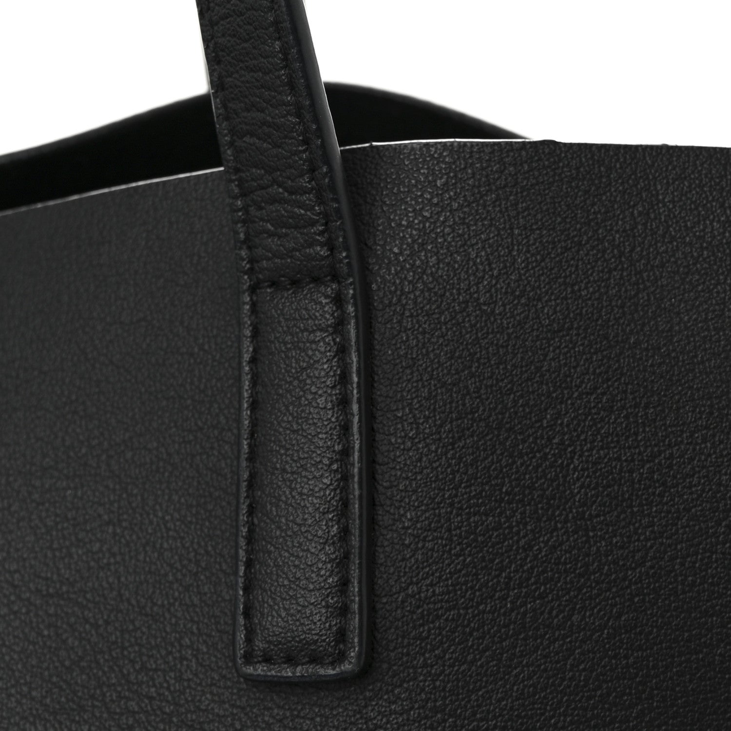 Saint Laurent Calfskin Large Shopping Tote Black 7 of 9