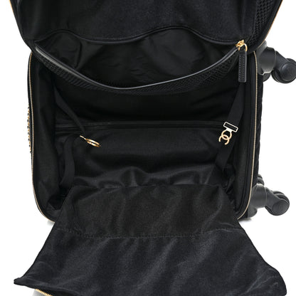 Chanel Suede Quilted Coco Case Trolley Black 6 of 19