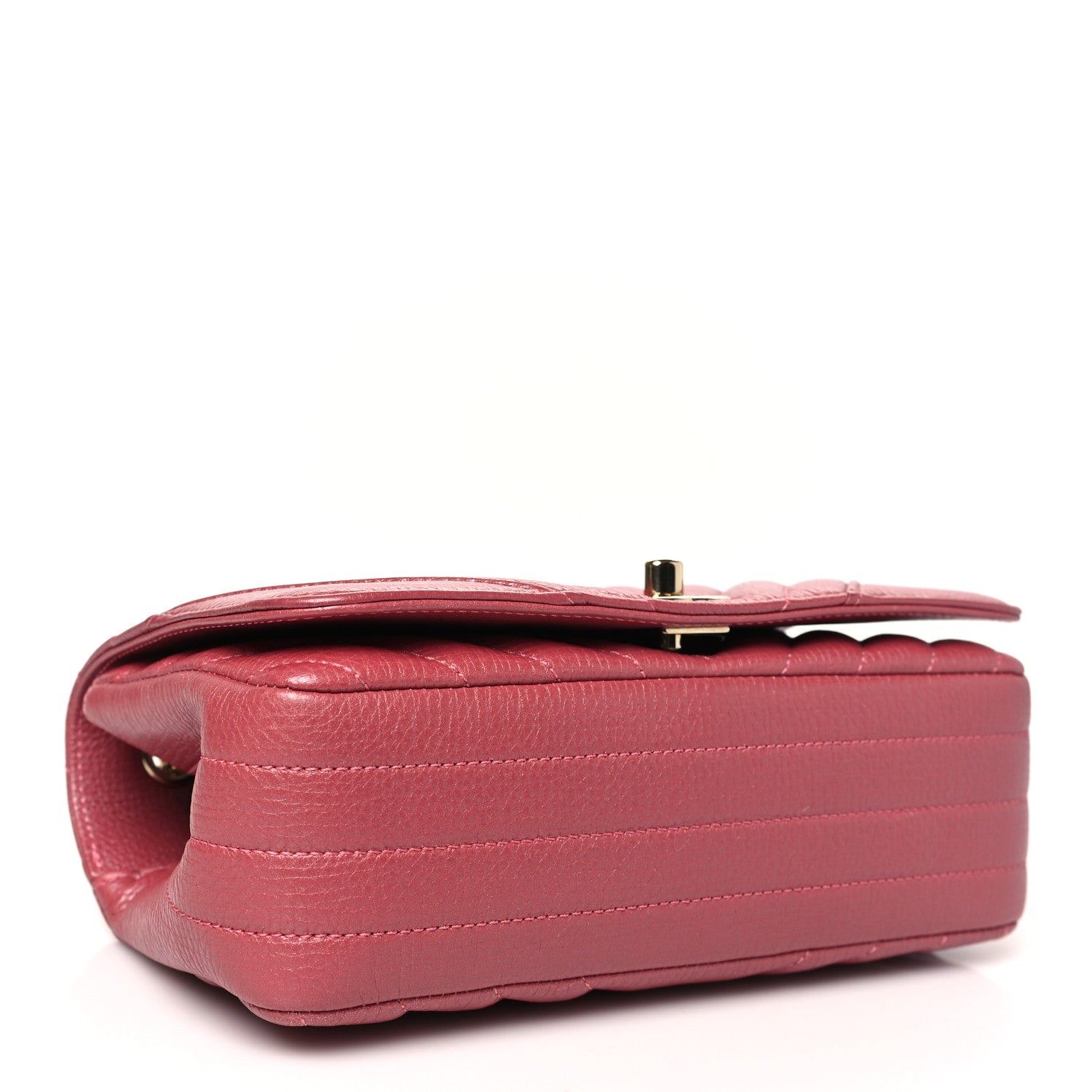 Chanel Calfskin Chevron Quilted Mini Statement Flap Pink 4 of 10