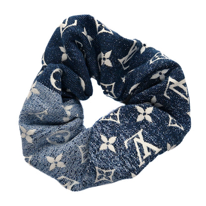 Louis Vuitton Cotton Denim Chouchou Scrunchy Bleu 1 of 4