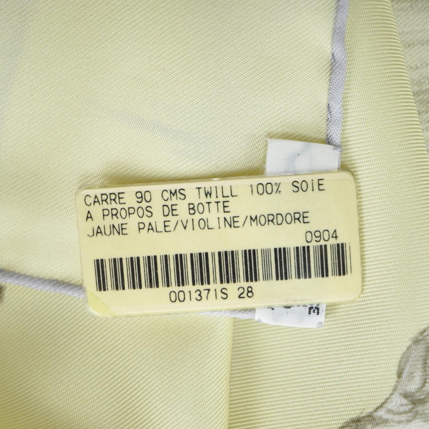 Silk A Propos de Bottes Scarf 90 Jaune