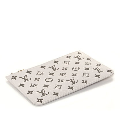 Louis Vuitton Empreinte Monogram Spring In The City Neverfull Pochette MM Kaki Beige Cream 4 of 11
