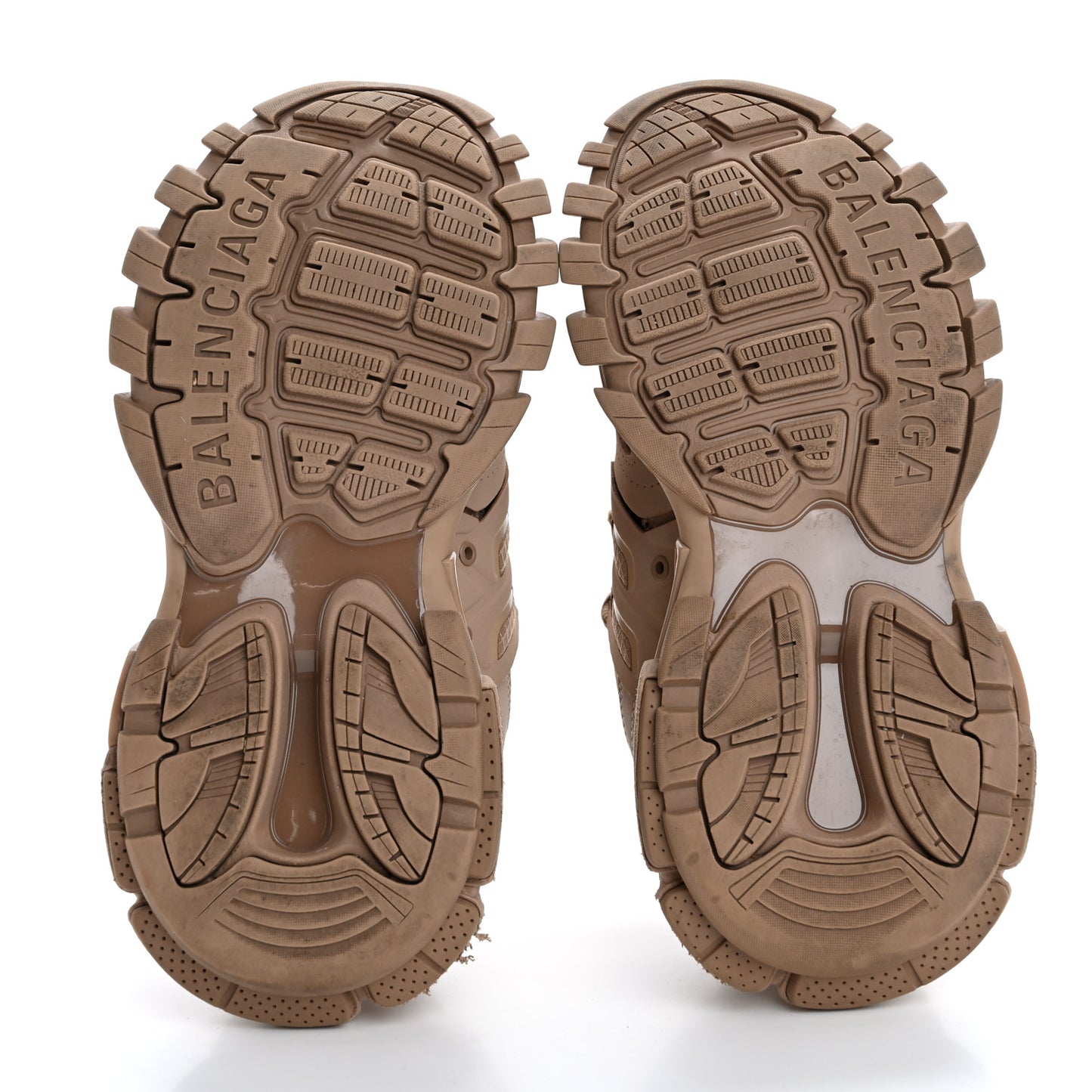 Mesh Rubber Womens Track Sneakers 36 Full Beige
