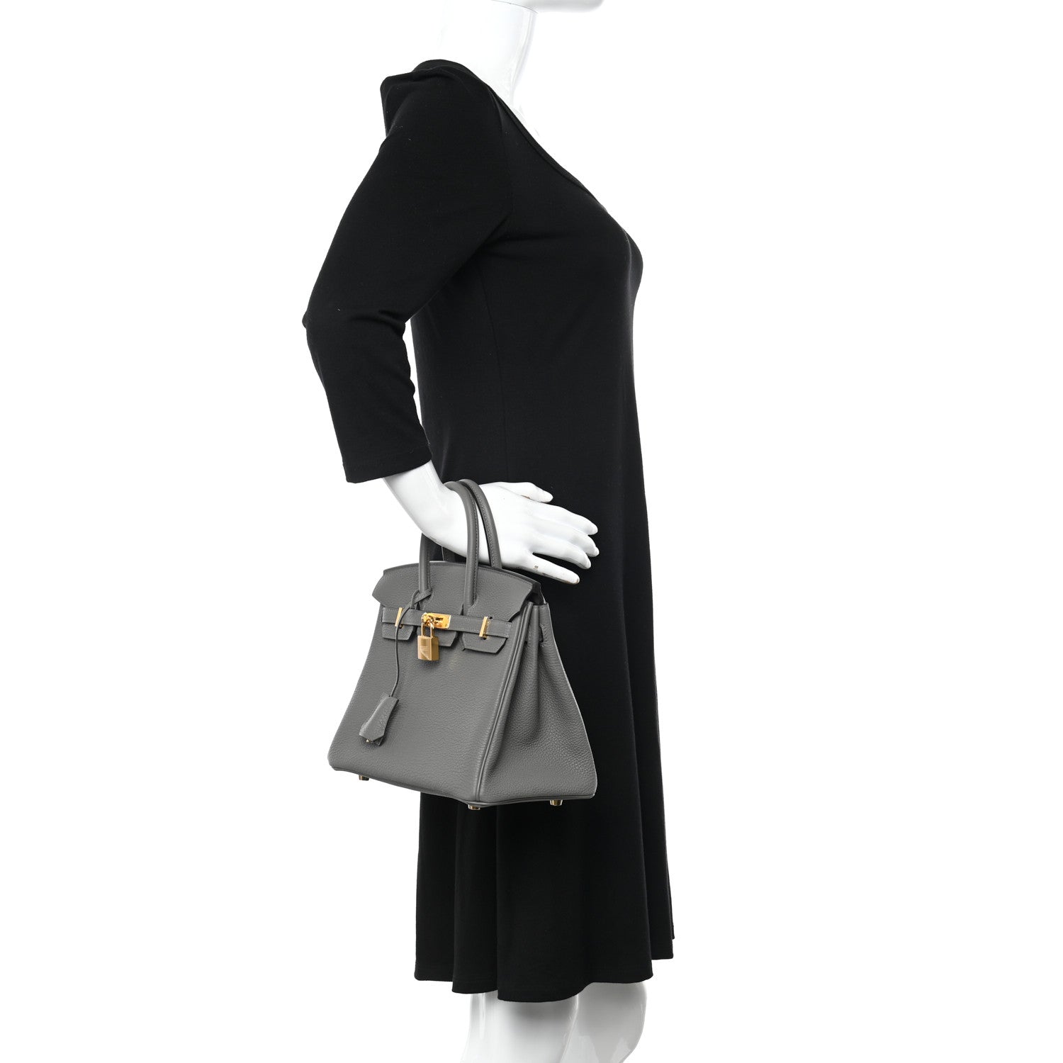 Hermes Togo Birkin 25 Gris Meyer 2 of 13