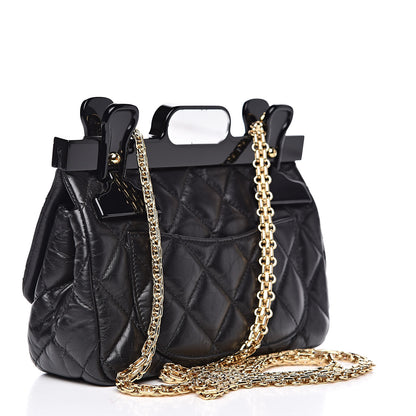 Chanel Aged Calfskin Quilted 2.55 Reissue Mini Hanger Flap Black 3 of 13
