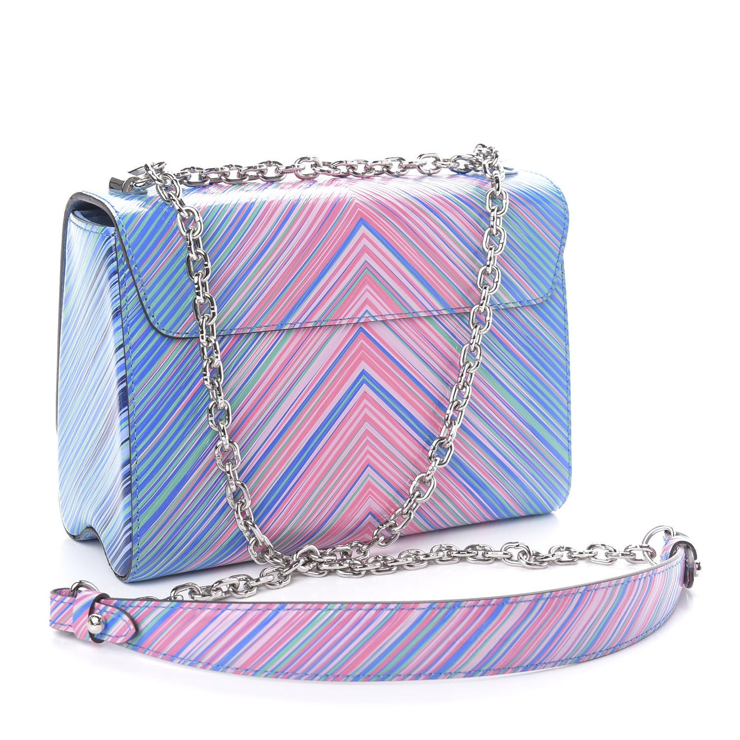 Epi Tropical Twist Shoulder Bag MM Blue Rose