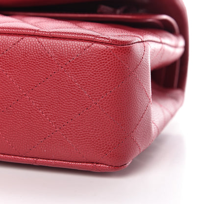Chanel Caviar Quilted Medium Double Flap Pink 10 of 11