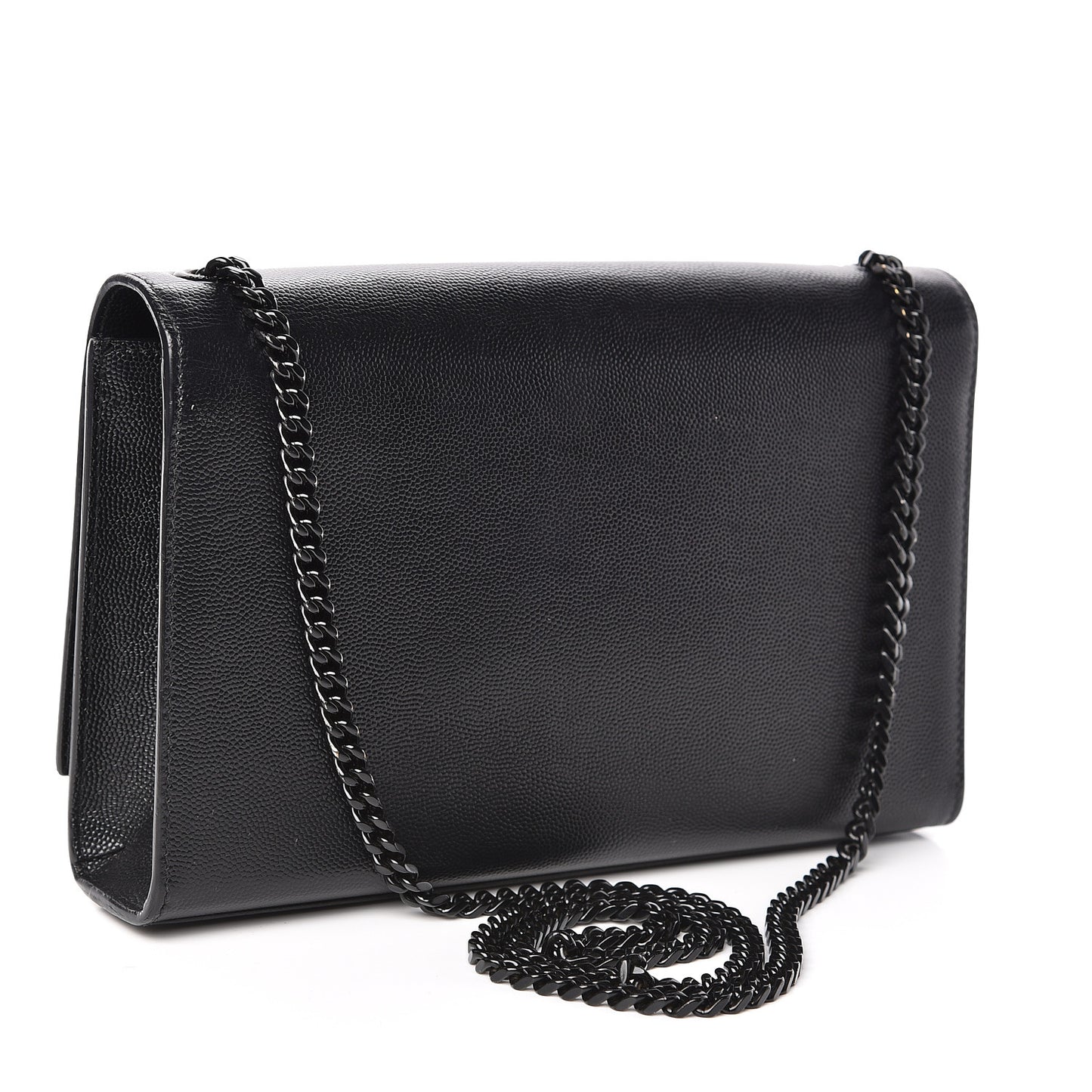 Grain De Poudre Medium Classic Monogram Kate Satchel Black