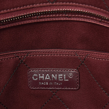 Chanel Grained Calfskin Quilted Small Daily Shopping Tote Black 6 of 9