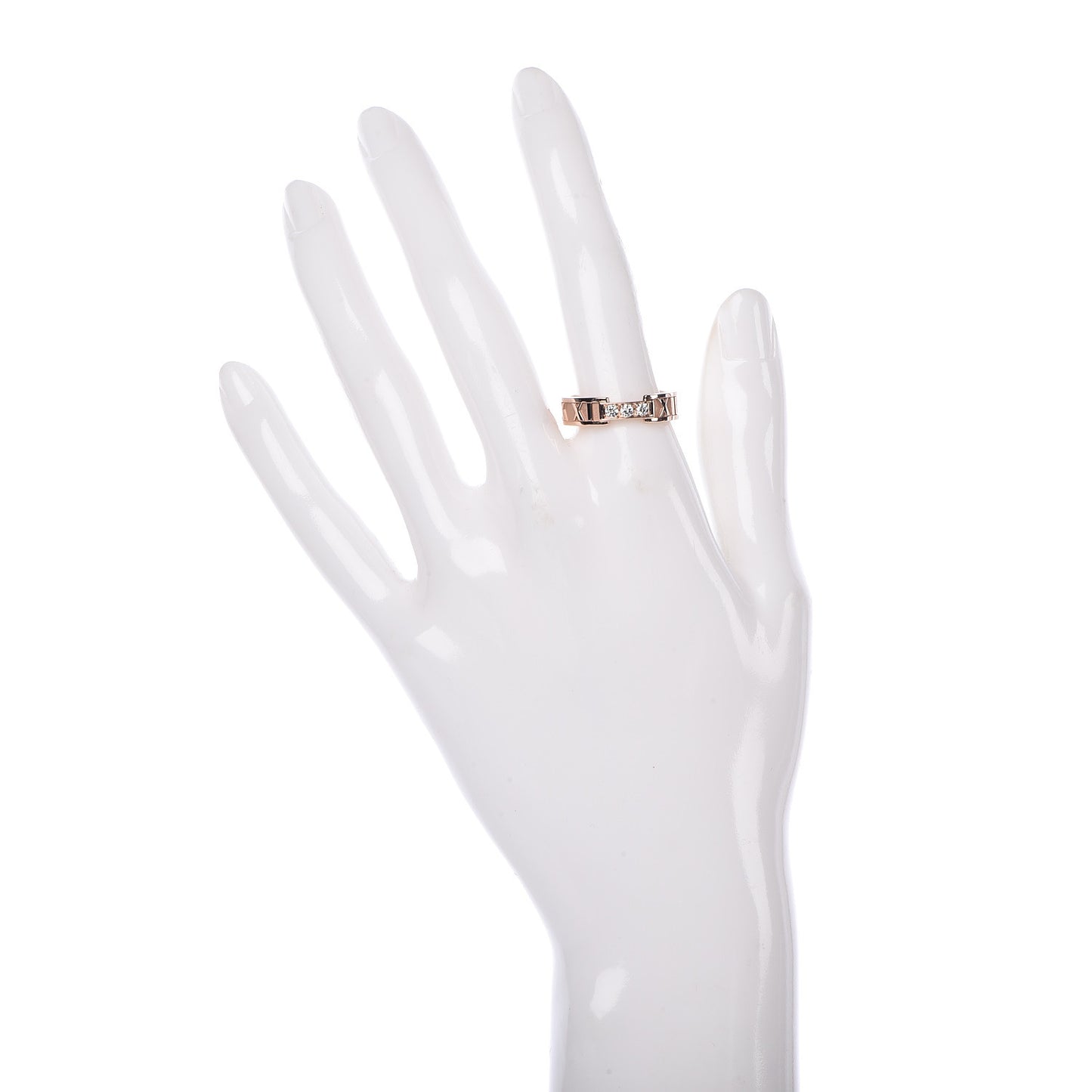 18K Rose Gold Diamond Atlas Ring 57 8