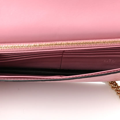 Gucci Guccissima Icon Chain Wallet Carmine Rose 5 of 8