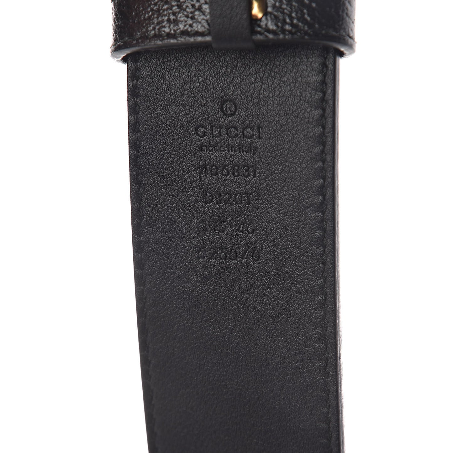 Textured Calfskin Double G 40mm Belt 115 46 Black