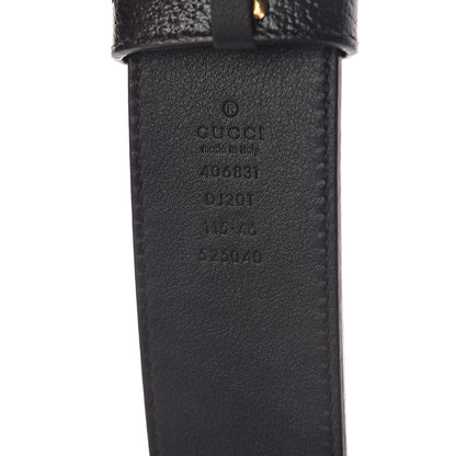 Gucci Textured Calfskin Double G 40mm Belt 115 46 Black 4 of 7