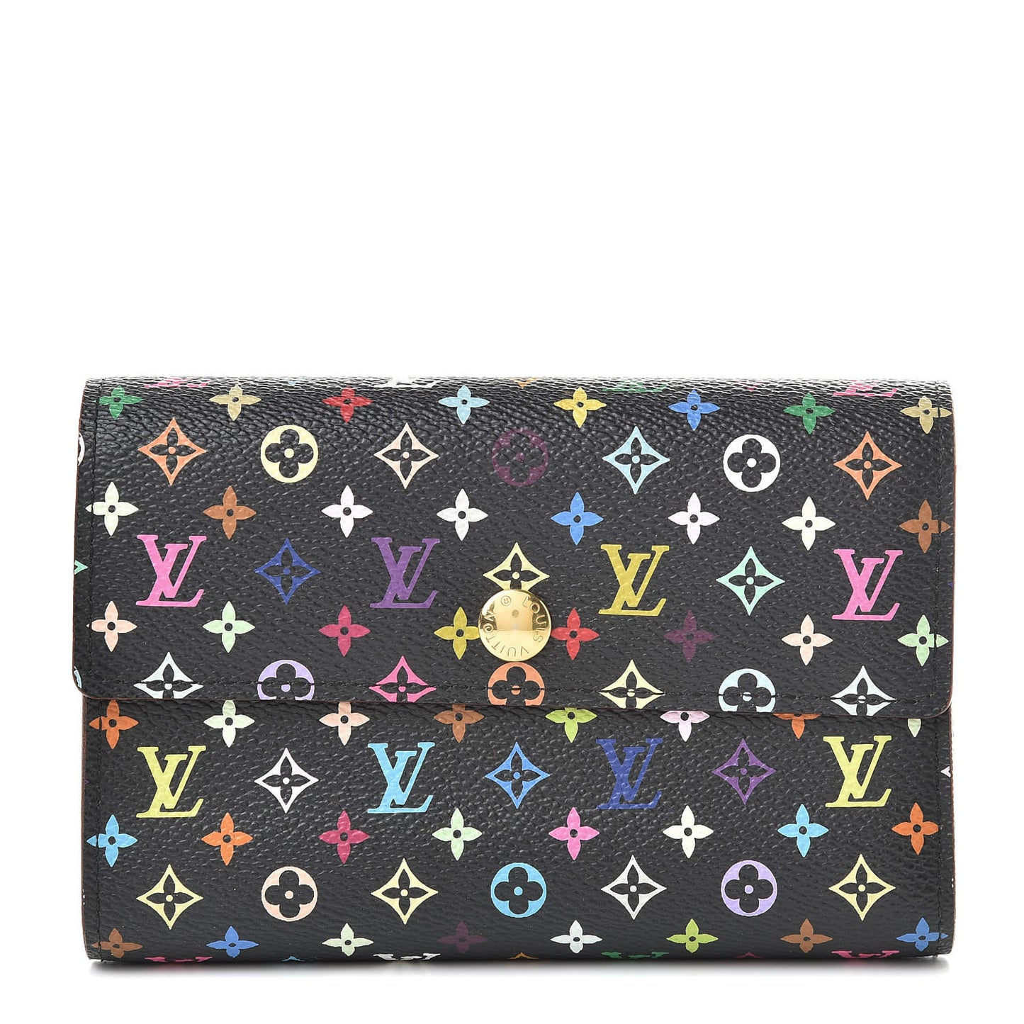 Monogram Multicolor Alexandra Wallet Black