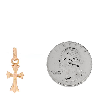 Chrome Hearts 22k Yellow Gold Cross Drop Single Earring 2 of 5