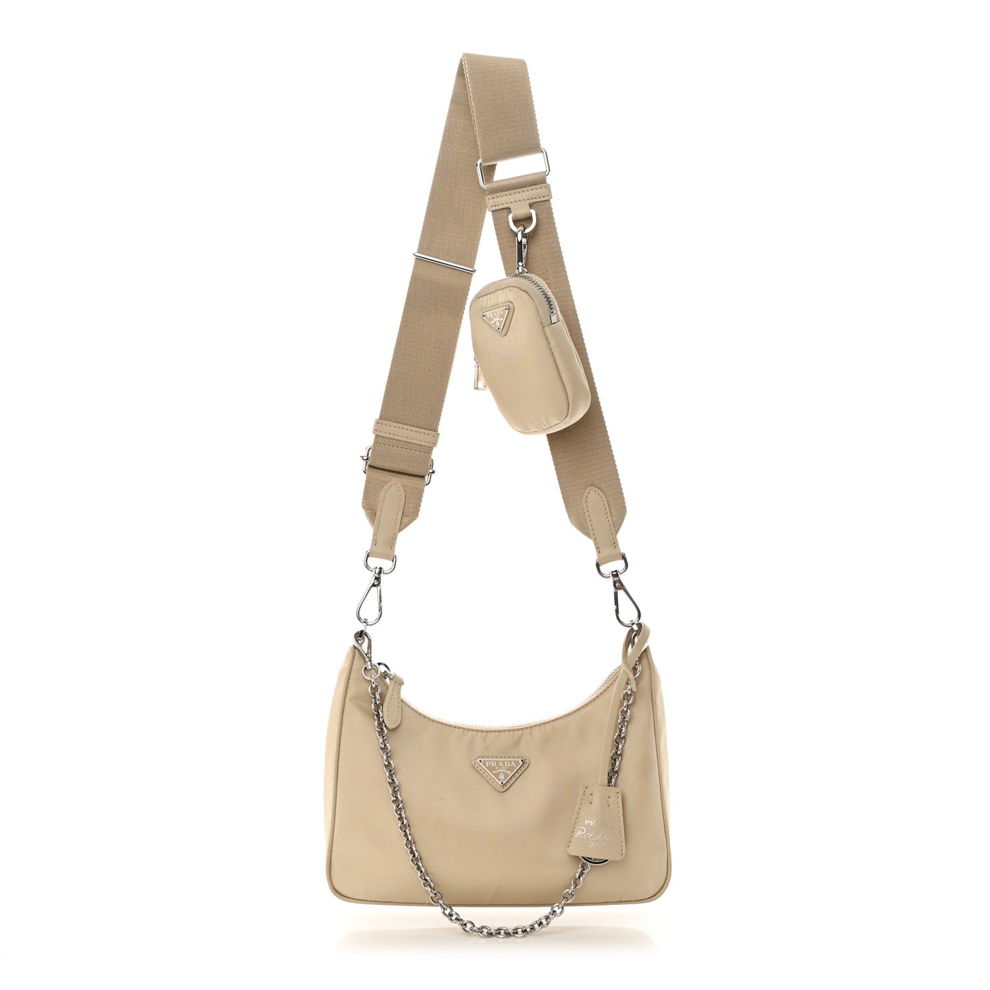 Re-Nylon Saffiano Re-Edition 2005 Shoulder Bag Deserto