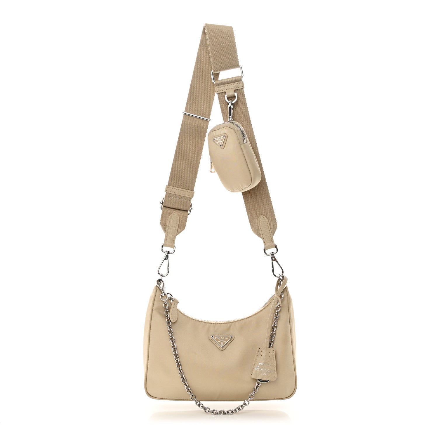 Prada Re-Nylon Saffiano Re-Edition 2005 Shoulder Bag Deserto 1 of 16