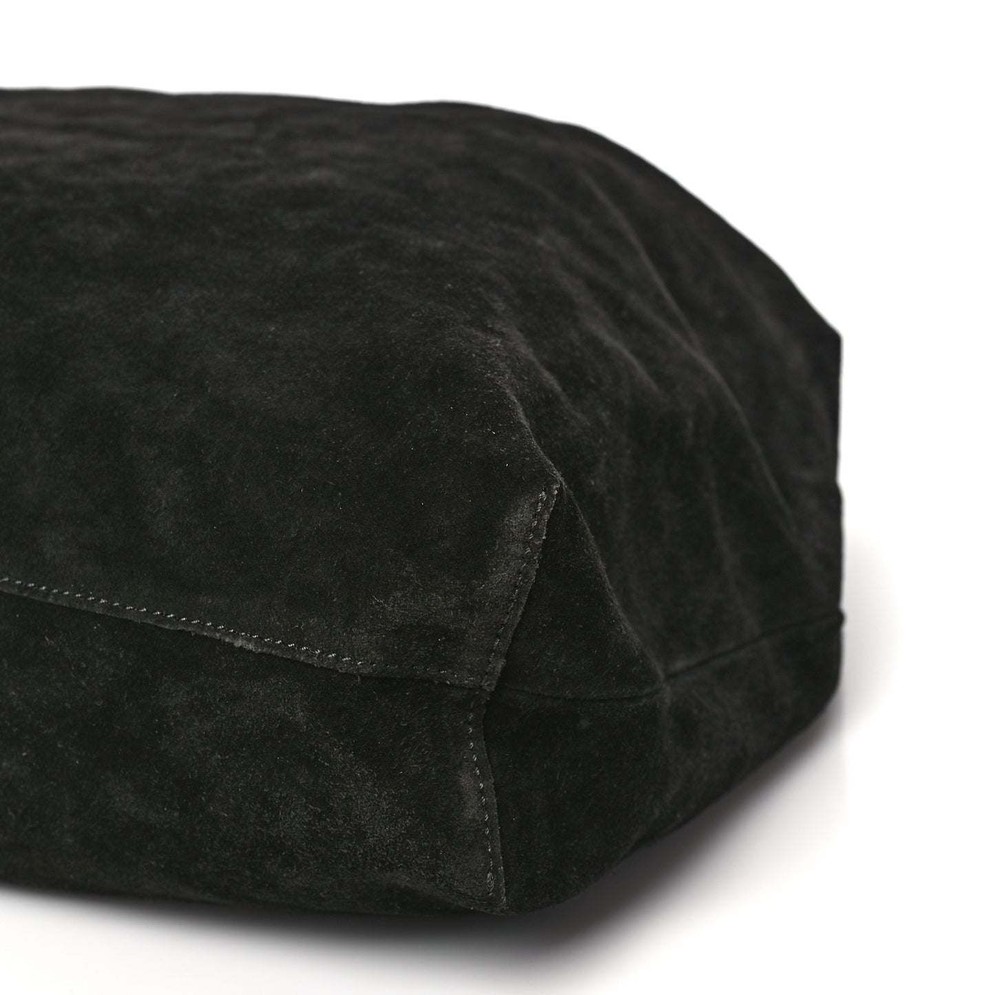 Suede Bindle Bag Black