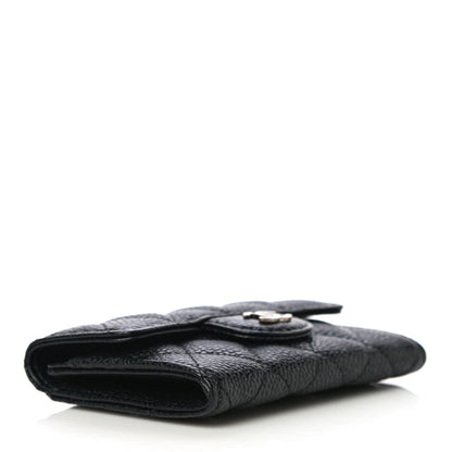 Chanel Caviar Quilted Flap Card Holder Black 4 of 12