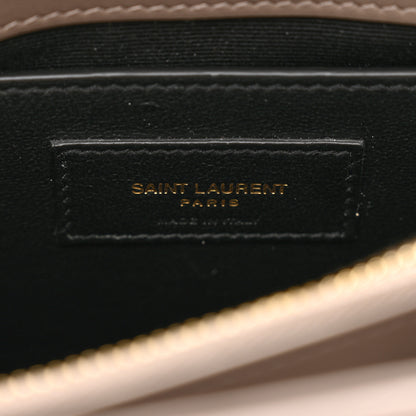 Saint Laurent Calfskin Y Quilted Monogram Small Loulou Chain Satchel Taupe 7 of 11