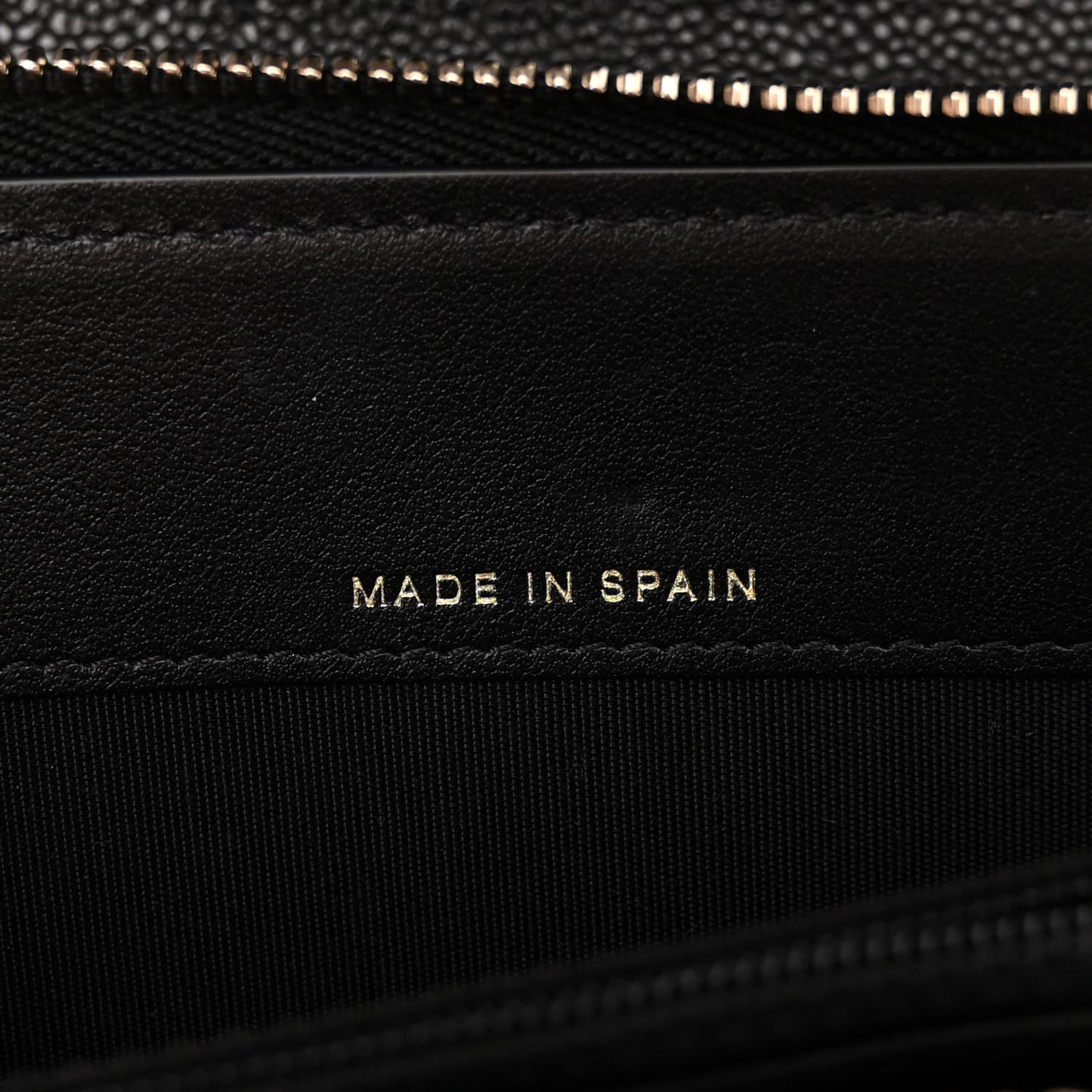 Caviar Quilted Boy Wallet On Chain WOC Black