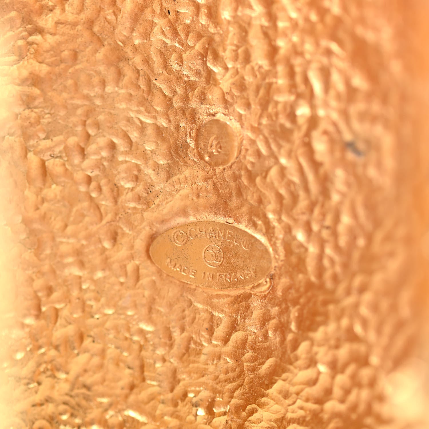 Chanel Metal Pearl Quilted CC Cuff Gold 4 of 5