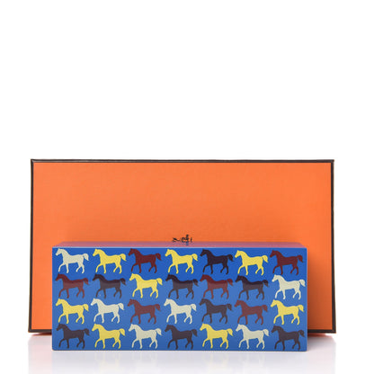 Hermes Lacquer Cavalcolor Small Square Box Bleu Indigo 7 of 7