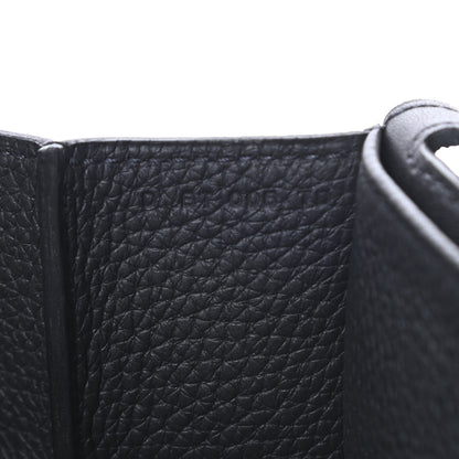 Hermes Taurillon Clemence Halzan 31 GM Black 9 of 15